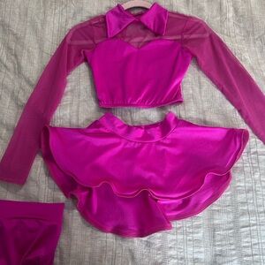 Kelle Fuchsia Dance Costume Large Child